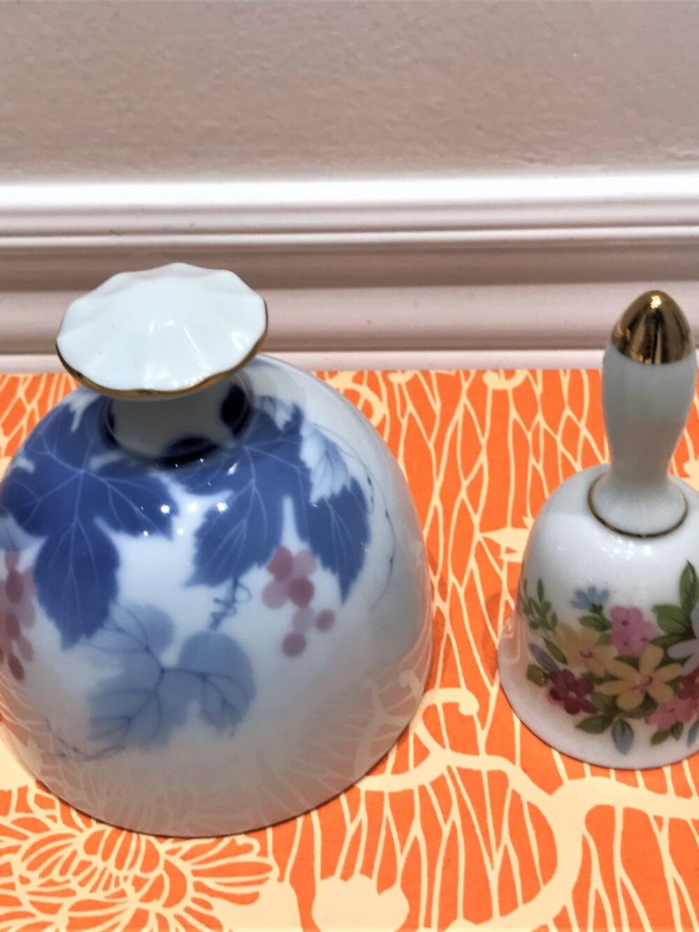 Collectible Porcelain Bell 2 pcs Made in Japan